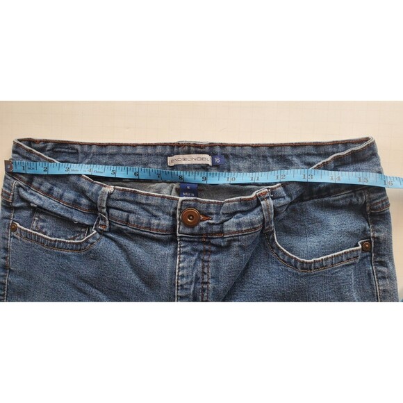 BandolinoBlu Bootcut Jeans Sz 16 Stella Embellished Back Flap Pockets Women's - Picture 8 of 13